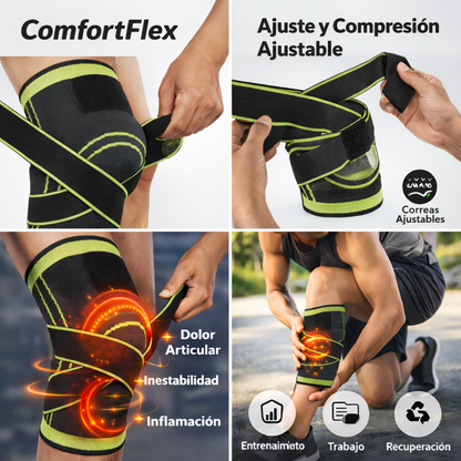 ComfortFlex - Rodillera Ajustable ComfortFlex 2x1 – Soporte y Estabilidad
